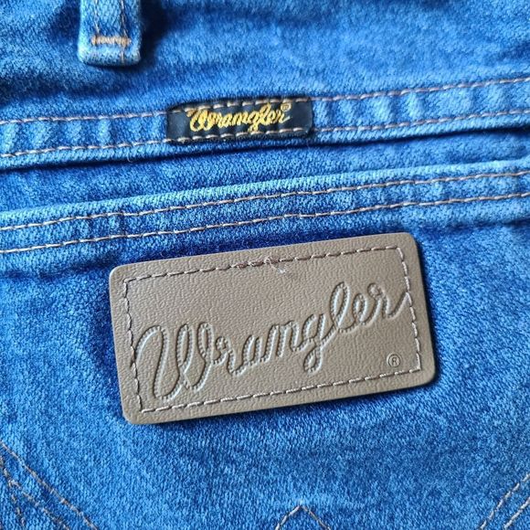 Wrangler Other - Vintage Wrangler 34 x 30 Menswear Blue Denim Jeans 100% Cotton Made In Mexico